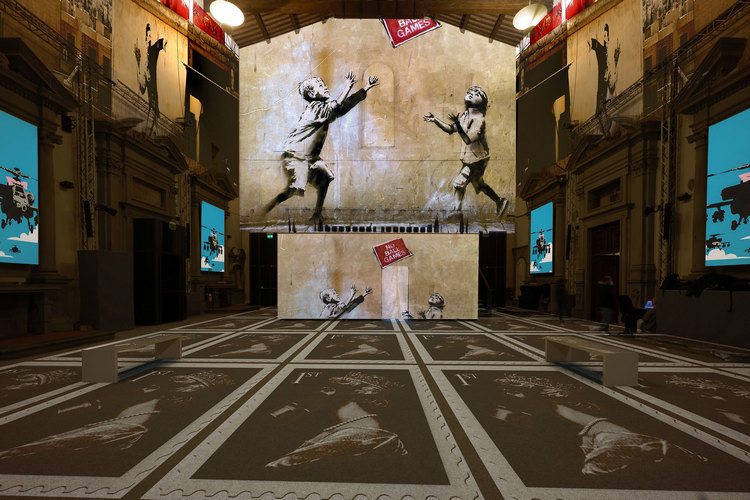 <strong>La street art di Banksy invade Firenze: la mostra immersiva alla Cattedrale dell’Immagine</strong>